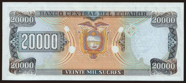 Amerika, Ecuador: 20.000 sucres, 1999