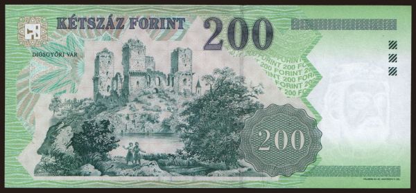 Magyarország, Forint, 1946-: 200 forint, 1998