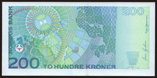 Európa, Norvégia: 200 kroner, 1999