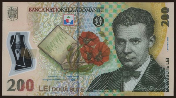 Europe, Romania: 200 lei, 2006