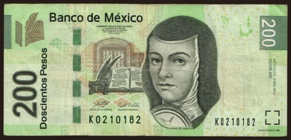 Amerika, Mexico: 200 pesos, 2010