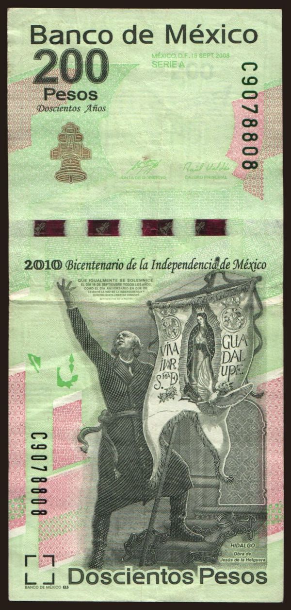 America, Mexico: 200 pesos, 2010