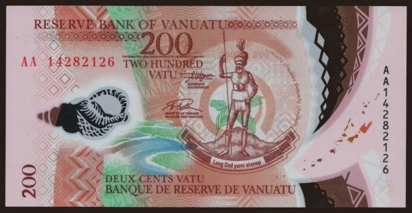 Australia and Oceania, Vanuatu: 200 vatu, 2014