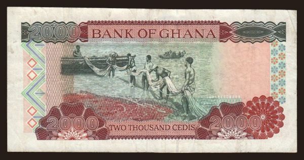 Afrika, Ghana: 2000 cedis, 1999