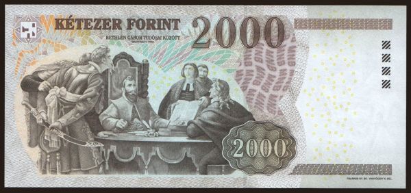 Magyarország, Forint, 1946-: 2000 forint, 2007