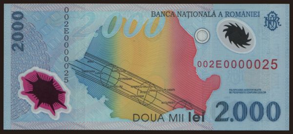 Európa, Románia: 2000 lei, 1999