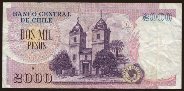 Amerika, Chile: 2000 pesos, 2002