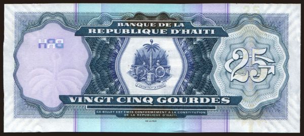 America, Haiti: 25 gourdes, 2009