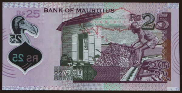 Afrika, Mauritius: 25 rupees, 2013