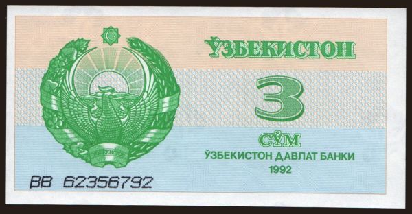 Ázia, Uzbekistan: 3 sum, 1992