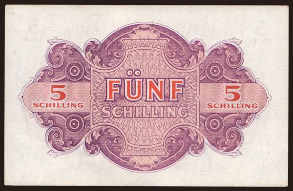 Ausztria és Osztrák-Magyar Monarchia, Schilling (1924-): 5 Schilling, 1944