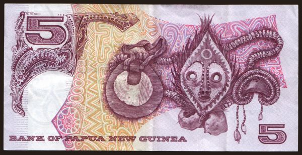 Ausztrália és Óceánia, Pápua Új-Guinea: 5 kina, 1981