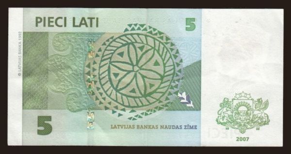 Európa, Lettország: 5 lati, 2007