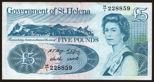 America, Saint Helena: 5 pounds, 1998