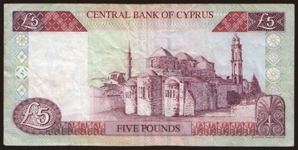 Europe, Cyprus: 5 pounds, 2001