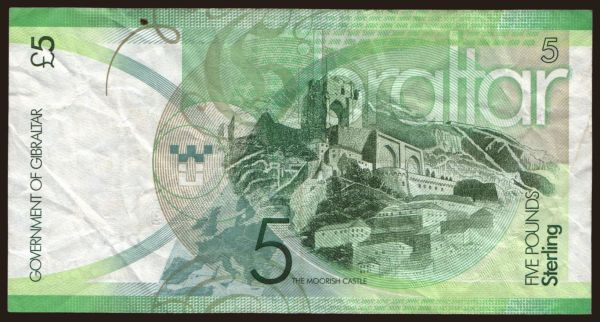 Europe, United Kingdom, Gibraltar: 5 pounds, 2011