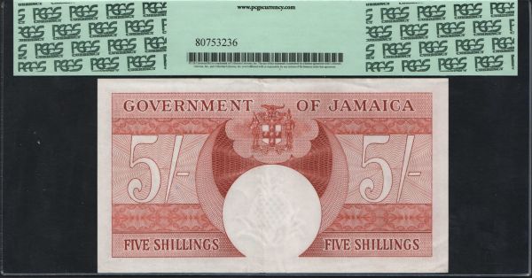 Amerika, Jamaika: 5 shillings, 1960