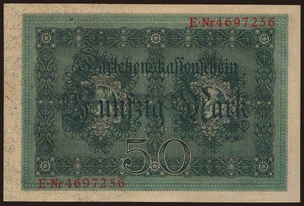 Germany, Great War (1914-1918): 50 Mark, 1914