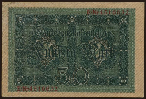 Germany, Great War (1914-1918): 50 Mark, 1914