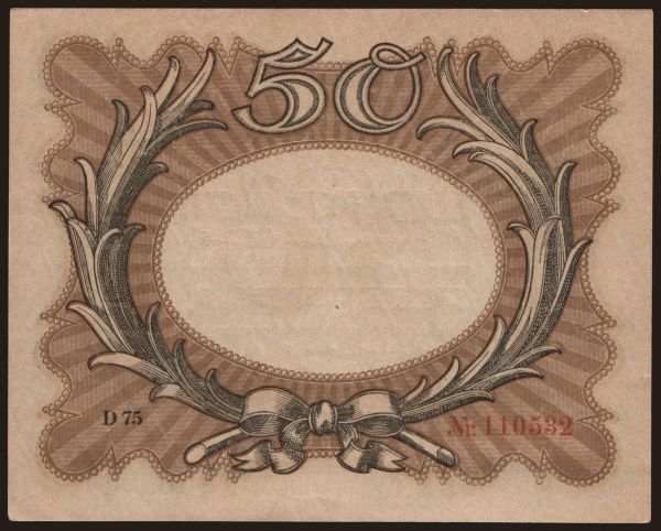 Németország, 1. Világháború (1914-1918): 50 Mark, 1918