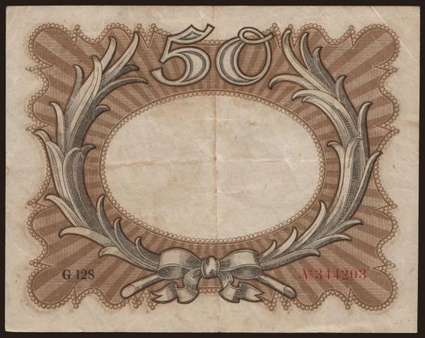 Nemecko, 1. Svetová vojna (1914-1918): 50 Mark, 1918