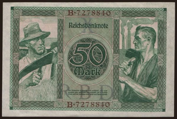 Nemecko, Inflácia (1919-1921): 50 Mark, 1920