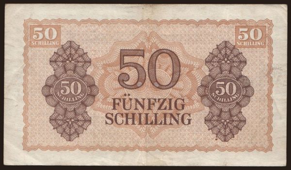 Ausztria és Osztrák-Magyar Monarchia, Schilling (1924-): 50 Schilling, 1944