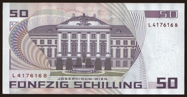 Austria and Austro-Hungary, Schilling (1924-): 50 Schilling, 1986