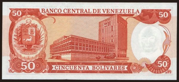 Amerika, Venezuela: 50 bolivares, 1985