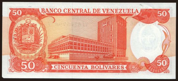 Amerika, Venezuela: 50 bolivares, 1992