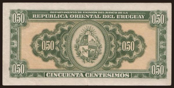 America, Uruguay: 50 centesimos, 1939