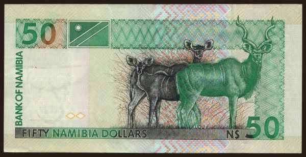 Africa, Namibia: 50 dollars, 2001