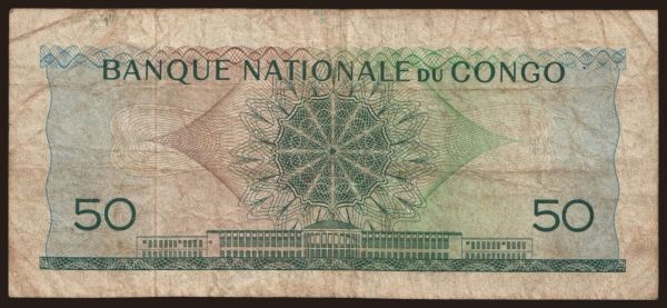 Afrika, Zaire - CDR: 50 francs, 1962