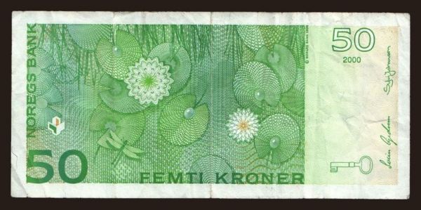 Europe, Norway: 50 kroner, 2000