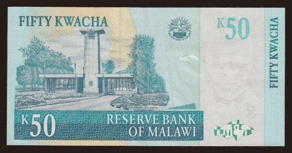 Afrika, Malawi: 50 kwacha, 2009