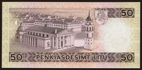 Európa, Litvánia: 50 litu, 1993