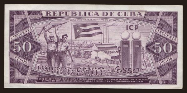 Amerika, Kuba: 50 pesos, 1961