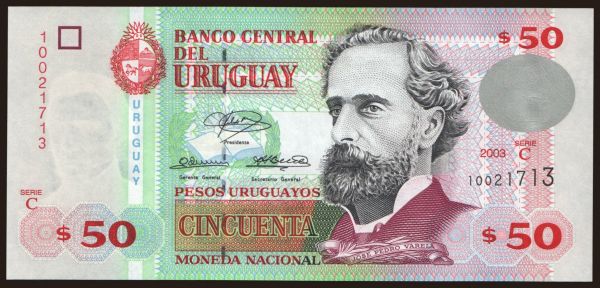 Amerika, Uruguay: 50 pesos, 2003