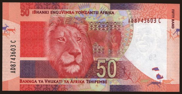 Afrika, Južná Afrika: 50 rand, 2012