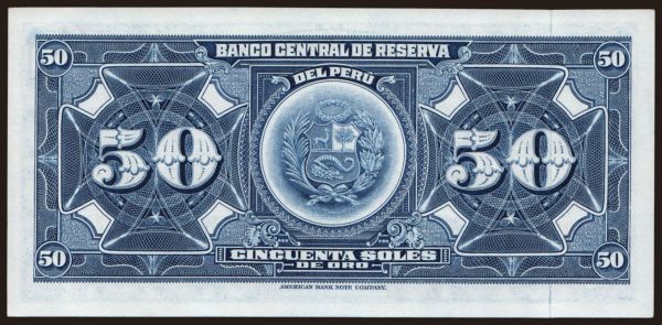 Amerika, Peru: 50 soles, 1965