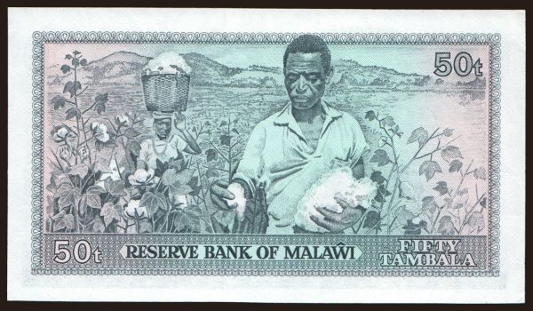 Afrika, Malawi: 50 tambala, 1978