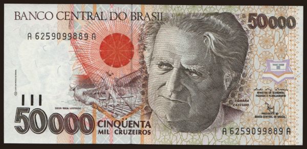 Amerika, Brazí­lia: 50.000 cruzeiros, 1992