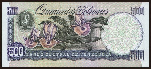 Amerika, Venezuela: 500 bolivares, 1998