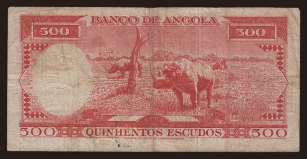 Afrika, Angola: 500 escudos, 1962