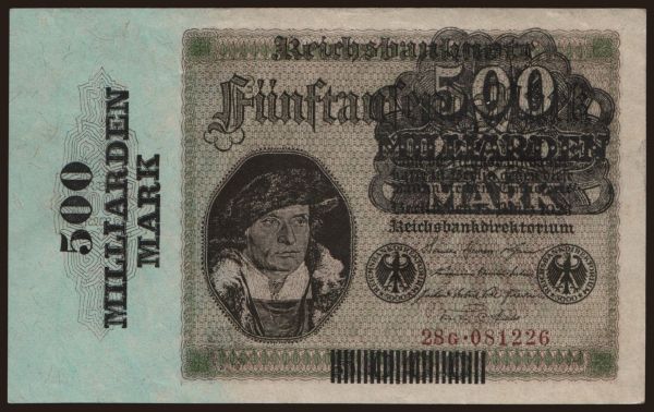 Nemecko, Inflácia (1923-1924): 500.000.000.000 Mark, 1923