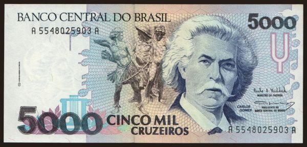 Amerika, Brazí­lia: 5000 cruzeiros, 1993