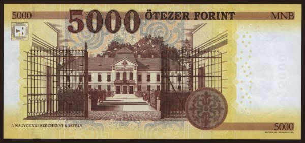 Maďarsko, Forint, 1946-: 5000 forint, 2016