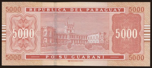 Amerika, Paraguay: 5000 guaranies, 2010