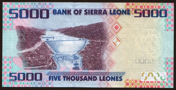 Afrika, Sierra Leone: 5000 leones, 2010