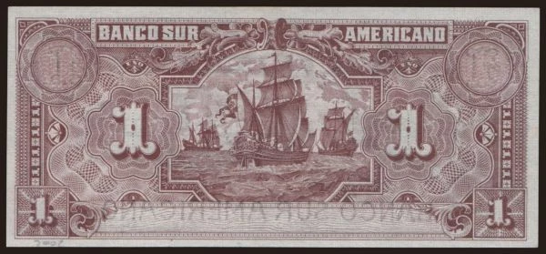 America, Ecuador: Banco sur Americano, 1 sucre, 1920